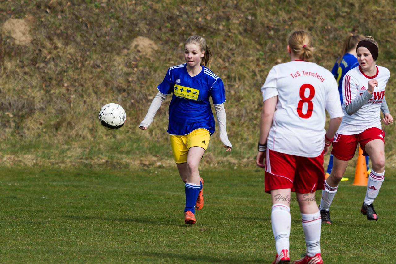 Bild 334 - B-Juniorinnen Tus Tensfeld - TSV Gnutz o.W. : Ergebnis: 1:3